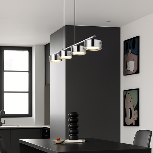 lustre suspendu en verre avec gradation réglable pour divers espaces - vue 5 sur 7
