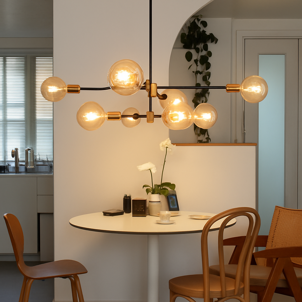 lustre suspendu led moderne nordique pour décoration intérieure - vue 10 sur 10