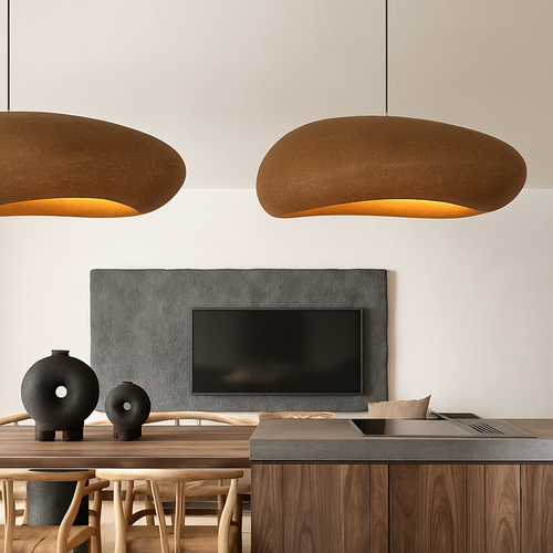 lustre suspendu moderne japonais fait main pour intérieur et café - vue 3 sur 27