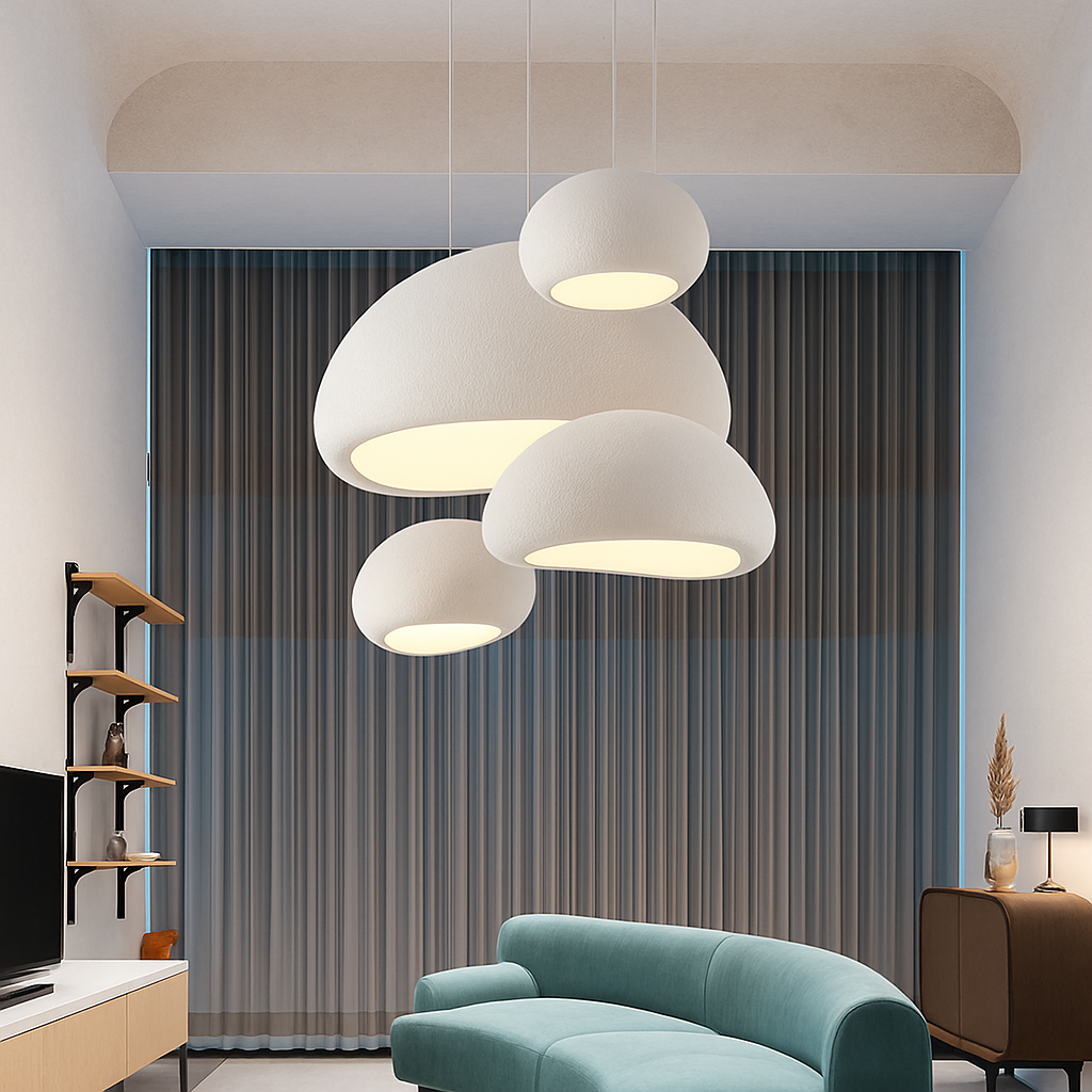 lustre suspendu moderne japonais fait main pour intérieur et café - vue 4 sur 27