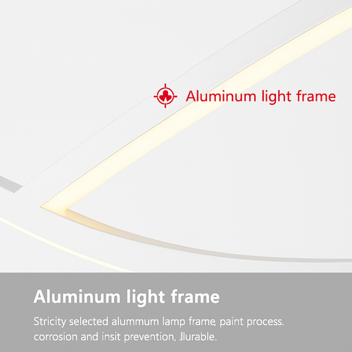 lustre suspendu moderne led avec abat-jour acrylique hyperbolique - vue 6 sur 12