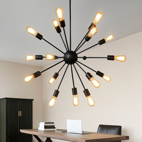 Lustre suspension en boule avec plusieurs bras Sputnik - vue 2 sur 2