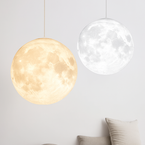 lustre suspension led pleine lune sandyha pour barre table - vue 8 sur 8