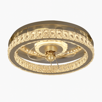 lustre ventilateur de plafond avec lumières et télécommande dimmable