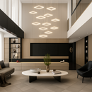 Lustre Villa Moderne Minimaliste Luxe Créatif Tournant Escalier Long