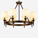 lustre vintage américain en tissu style campagnard pour intérieur