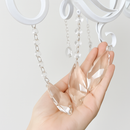 lustre vintage en cristal et fer forgé pour un éclairage élégant