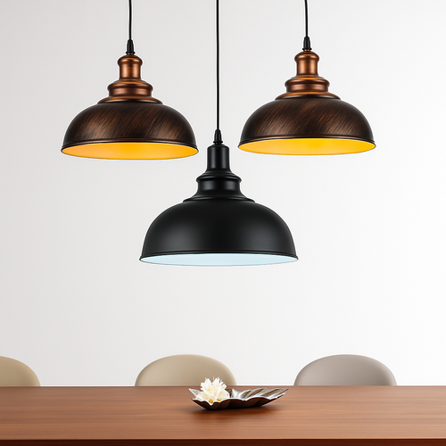 lustre vintage loft rétro pour bar cuisine et restaurant - vue 3 sur 9