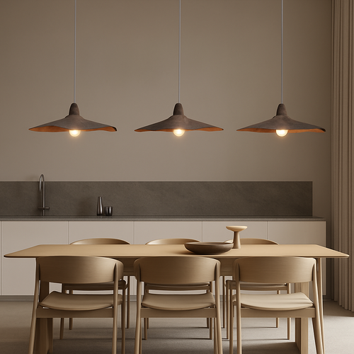 lustre vintage wabi sabi pour bar restaurant et loft - vue 3 sur 14