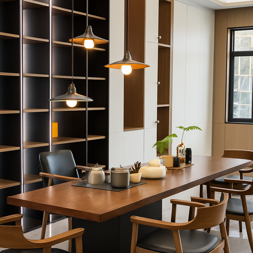 lustre vintage wabi sabi pour bar restaurant et loft - vue 7 sur 14