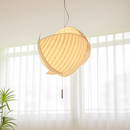 lustre wabi-sabi led en soie japonaise pour décoration maison