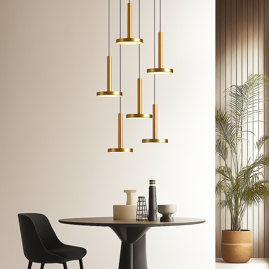 lustres modernes led pour escalier de luxe et cafés - vue 5 sur 16