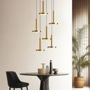 lustres modernes led pour escalier de luxe et cafés