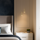 lustres modernes led pour escalier de luxe et cafés