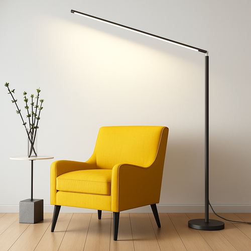 Minimalisme lampadaire LED Super lumineux lampe de lecture salon chambre chevet lampe verticale sol Piano luminaire - vue 2 sur 18