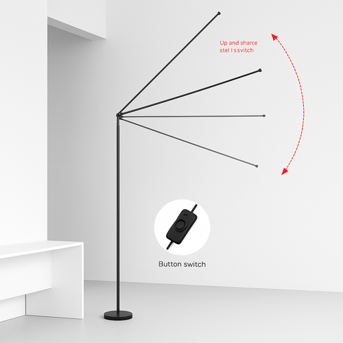 Minimalisme lampadaire LED Super lumineux lampe de lecture salon chambre chevet lampe verticale sol Piano luminaire - vue 3 sur 18