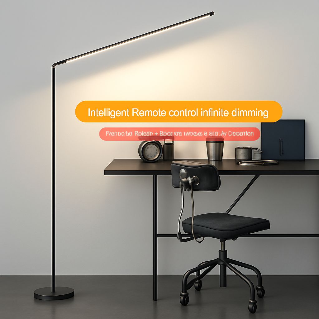 Minimalisme lampadaire LED Super lumineux lampe de lecture salon chambre chevet lampe verticale sol Piano luminaire - vue 3 sur 18