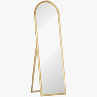 miroir de sol en bois massif design élégant pour intérieur
