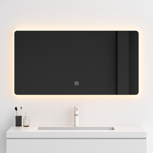 miroir intelligent rectangulaire à écran tactile avec éclairage led - vue 8 sur 10