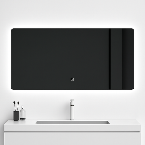 miroir intelligent rectangulaire à écran tactile avec éclairage led - vue 9 sur 10
