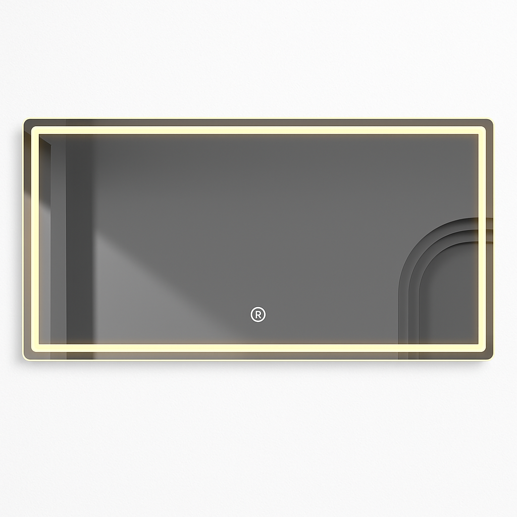 miroir intelligent rectangulaire à écran tactile avec éclairage led - vue 9 sur 10
