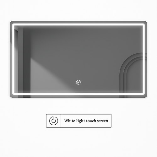 miroir intelligent rectangulaire à écran tactile avec éclairage led - vue 11 sur 10