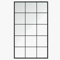 miroir mural verrière en métal pour décoration intérieure moderne