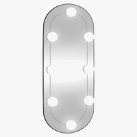miroir mural oval avec lumières led pour décoration intérieure