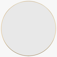 miroir mural rond doré pour décoration intérieure moderne