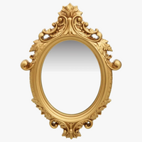 miroir mural style château doré pour décoration intérieure