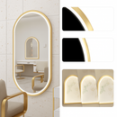 miroir ovale intelligent antibuée avec éclairage led ajustable