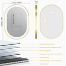 miroir ovale intelligent antibuée avec éclairage led ajustable