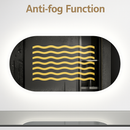 miroir ovale à led intelligent antibuée avec mémoire de lumière