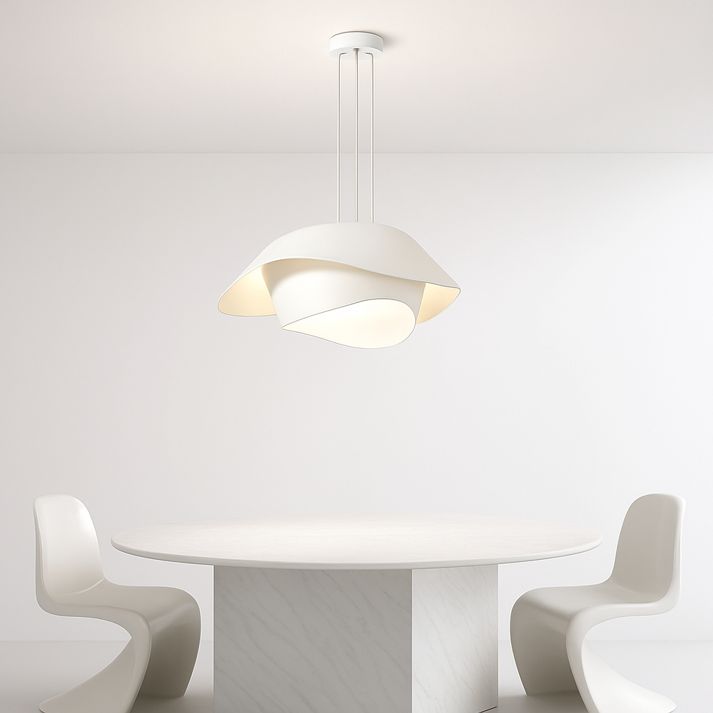 Moderne et Simple Art nordique créativité lait blanc livre chambre plafonnier ménage Restaurant suspension - vue 4 sur 9