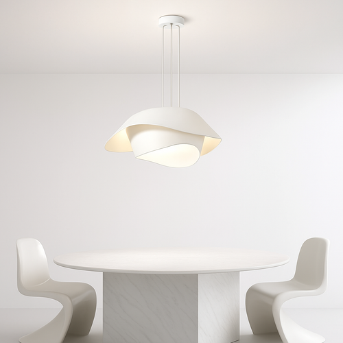Moderne et Simple Art nordique créativité lait blanc livre chambre plafonnier ménage Restaurant suspension - vue 5 sur 9
