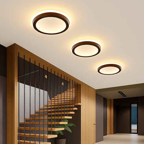 Moderne LED Allée Plafonnier Lustre Pour Couloir Escaliers Foyer Balcon Chambre Salle De Bains Luminaires Intérieur Lustre - vue 2 sur 22