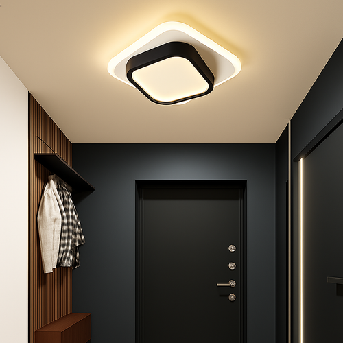 Moderne LED Allée Plafonnier Lustre Pour Couloir Escaliers Foyer Balcon Chambre Salle De Bains Luminaires Intérieur Lustre - vue 5 sur 22