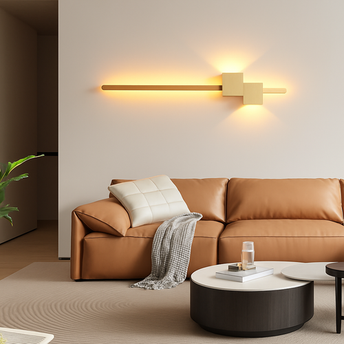 Moderne minimaliste LED intérieur applique ligne lampe longue bande applique murale TV fond mur chambre salon allée couloir lampe - vue 4 sur 15