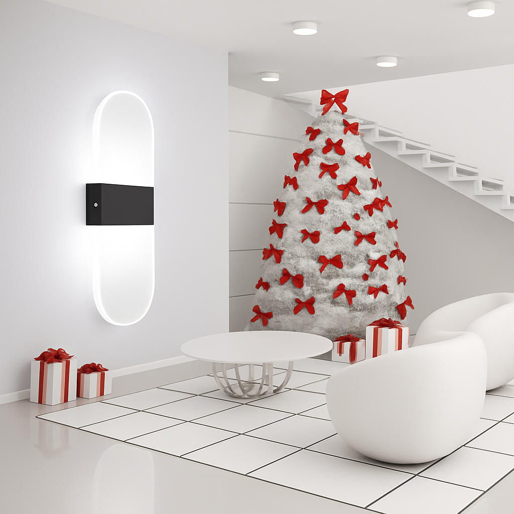 Moderne Simple Chambre Chevet Acrylique applique Créative LED rectangulaire ellipse бра décor à la maison luminaria induction applique murale - vue 5 sur 14