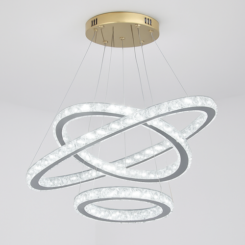 Moonriver Lighting Suspension en cristal modernes pour plafond salon chambre lustre décorations pour la maison suspension lumière lustre - vue 2 sur 14