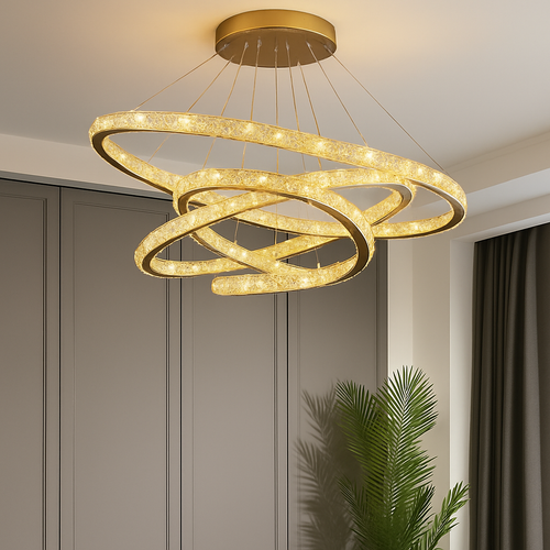 Moonriver Lighting Suspension en cristal modernes pour plafond salon chambre lustre décorations pour la maison suspension lumière lustre - vue 3 sur 14