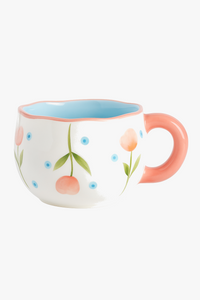 Mug céramique irregulier pincé main style coreen