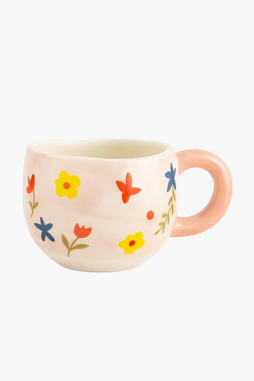 Mug céramique motif irrégulier style coréen mignon