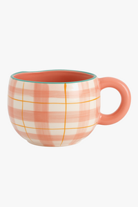 Mug ceramique style coreen motif irregulier creatif