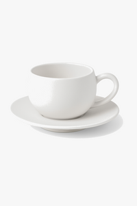 Mug ceramique style pierre volcanique avec soucoupe