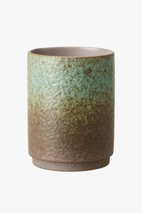 Mug vintage en ceramique chinoise style rustique artisanal