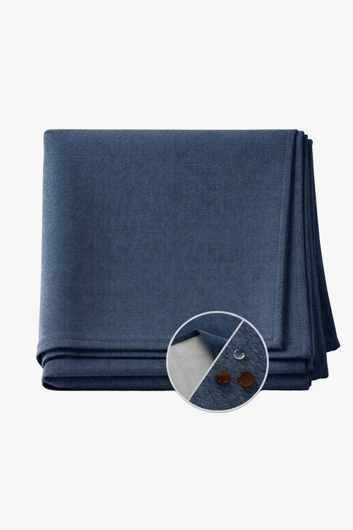 Nappe coton lin imperméable style naturel table repas