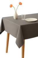 Nappe coton lin imperméable style uni table repas