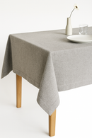 Nappe coton lin imperméable unie pour table repas