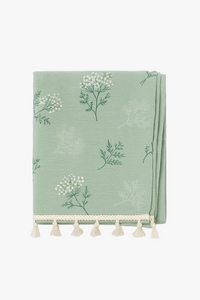 Nappe coton motifs marguerites style coréen table cuisine